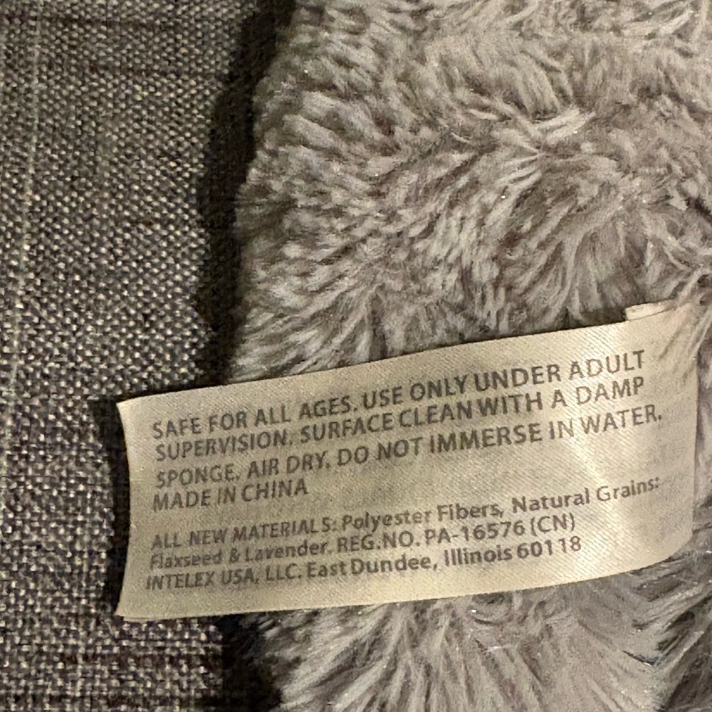 Warmies Husky Junior Plushie Gray White Puppy Dog Wolf - Picture 6 of 6